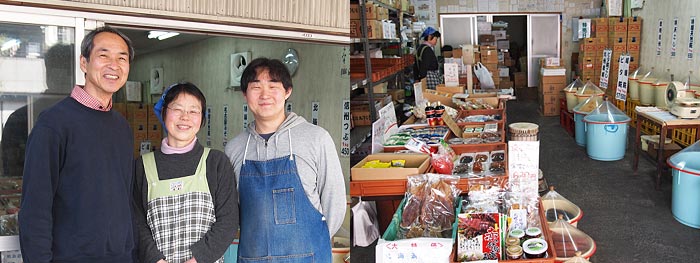 坂本味噌大森営業所（大森支店）店内とスタッフ